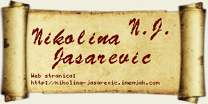 Nikolina Jašarević vizit kartica